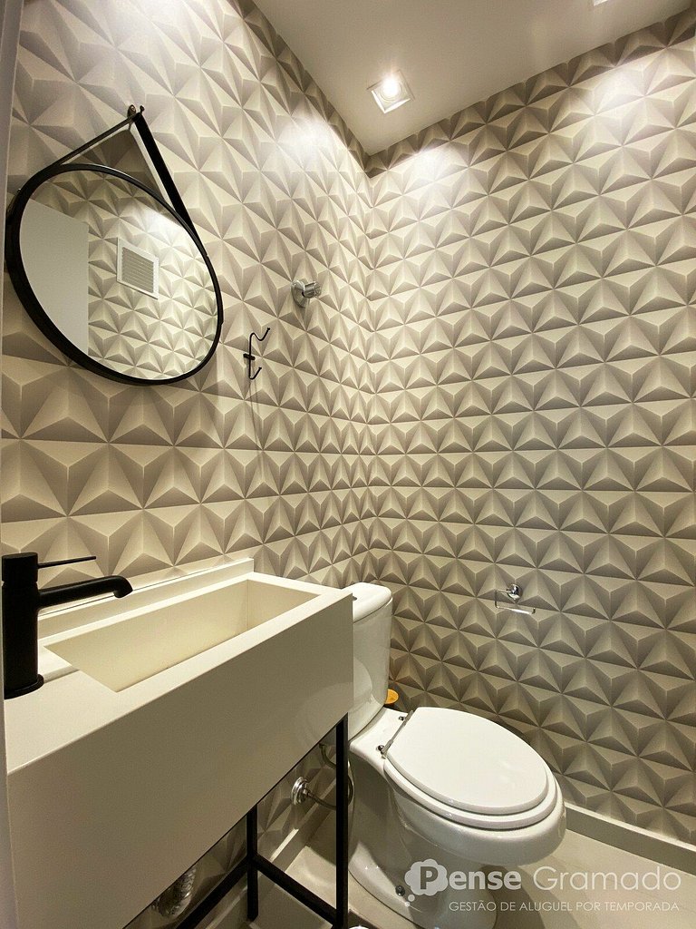 Apartamento no Centro de Gramado mobiliado, equipado e decor