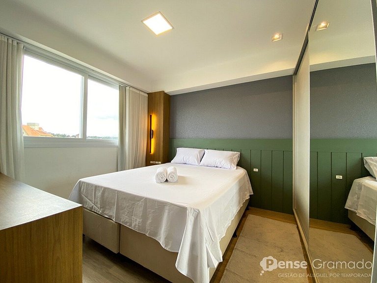 Apartamento no Centro de Gramado mobiliado, equipado e decor