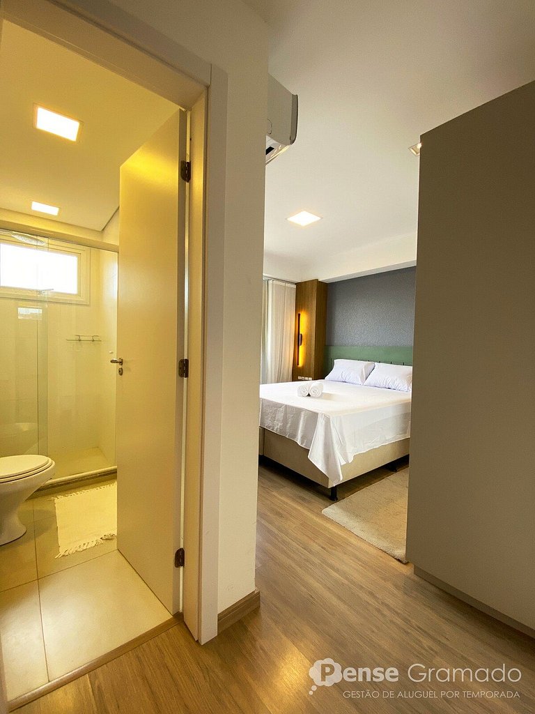 Apartamento no Centro de Gramado mobiliado, equipado e decor