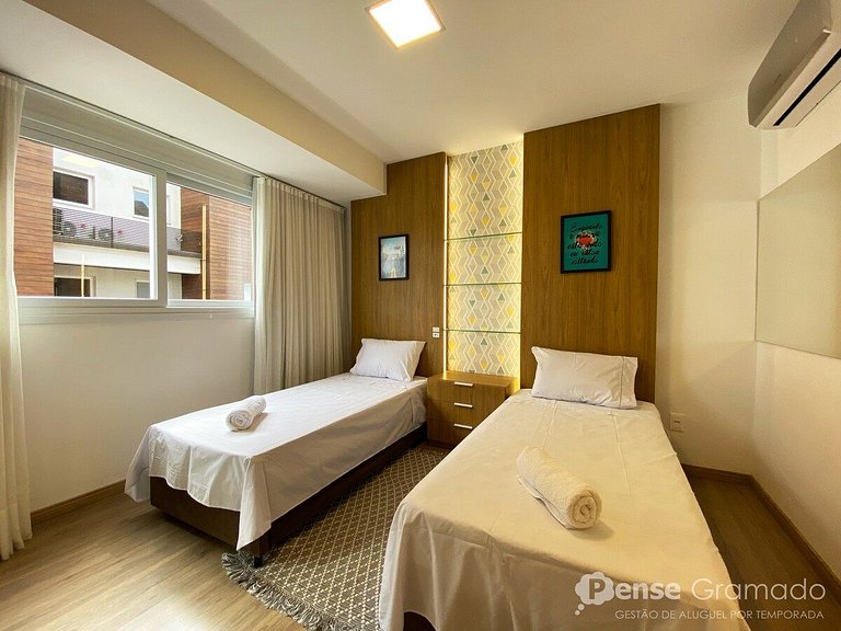 Apartamento no Centro de Gramado mobiliado, equipado e decor