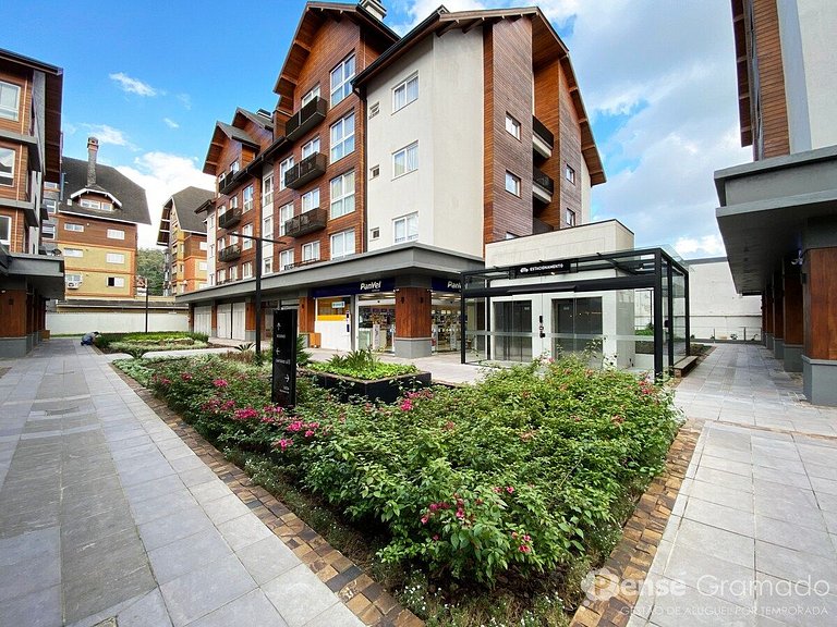 Apartamento no Centro de Gramado mobiliado, equipado e decor
