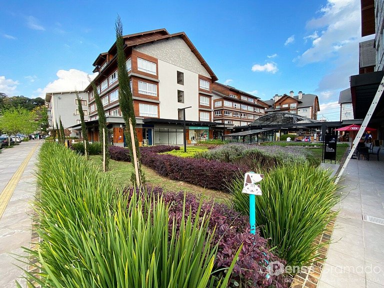 Vita - 2 suítes, Centro de Gramado a 650m da Rua Coberta