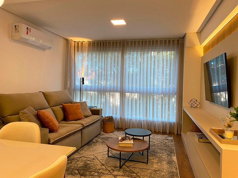 Apartamento em Gramado totalmente mobiliado, equipado e deco
