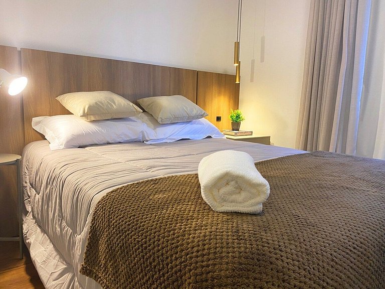 Apartamento em Gramado totalmente mobiliado, equipado e deco