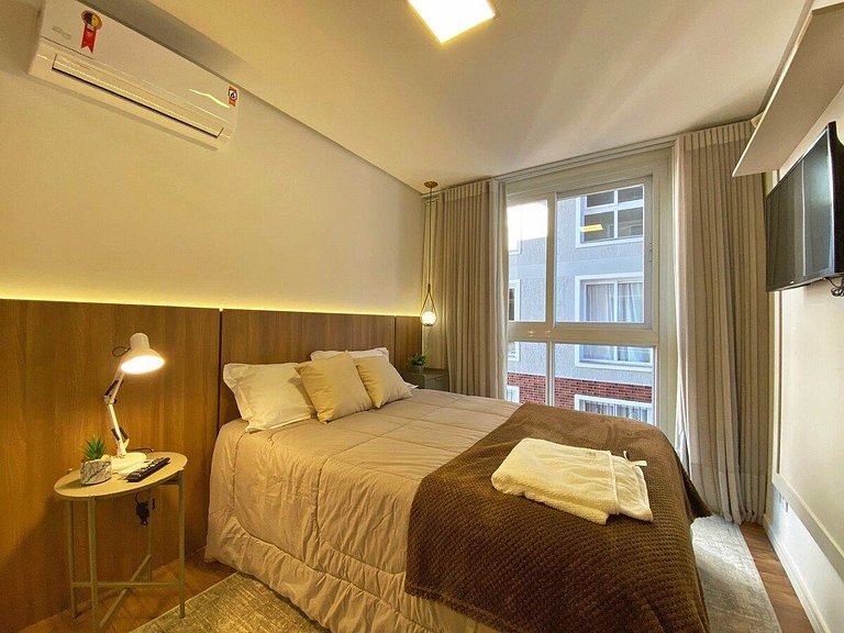 Apartamento em Gramado totalmente mobiliado, equipado e deco