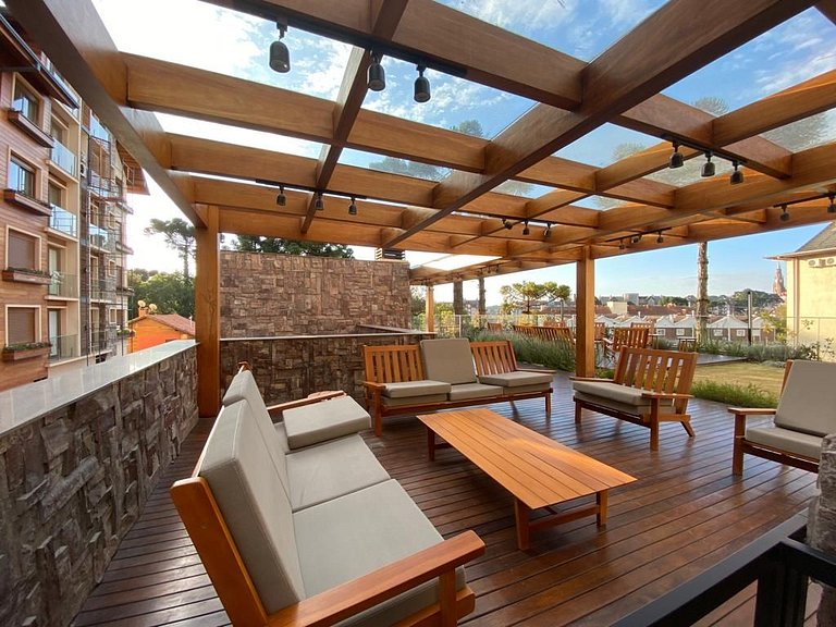 Bellagio - Apto luxo 2 suítes c/piscina e academia