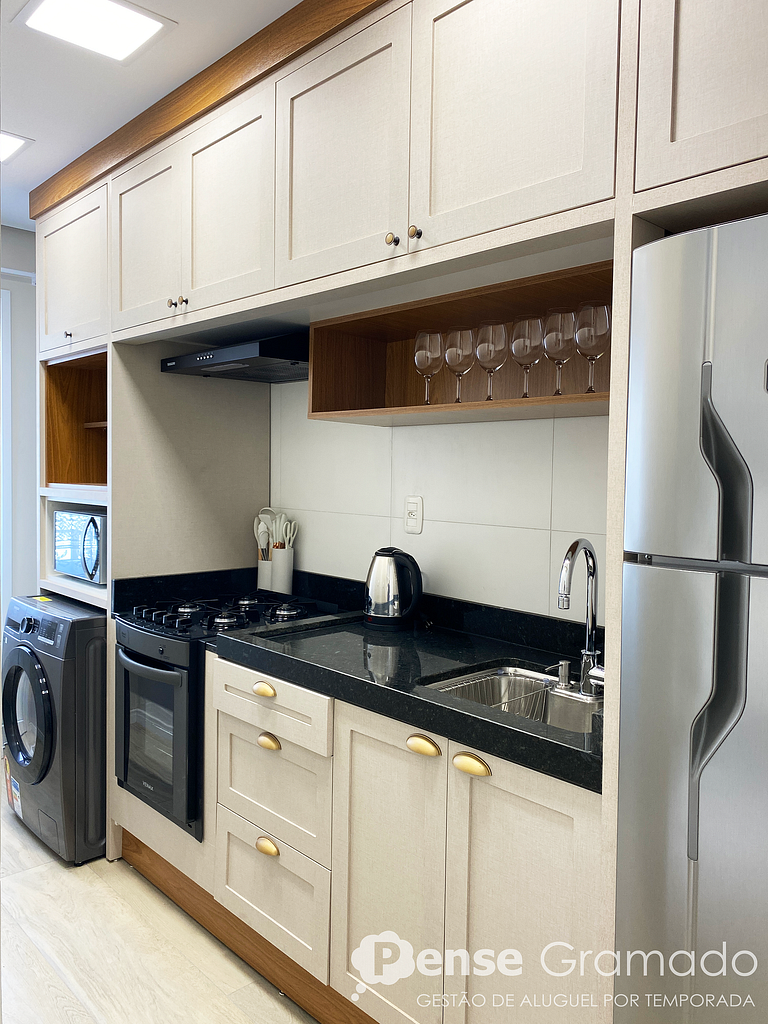 W. Garden 404 - Apto 2 dorm. 2 min. do Centro