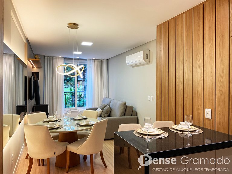 Lumiere 304 - 2 dorm (1 suíte) 400m da Catedral de Pedra